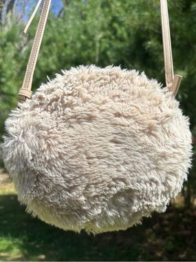 Furla Faux Fur Crossbody Bag